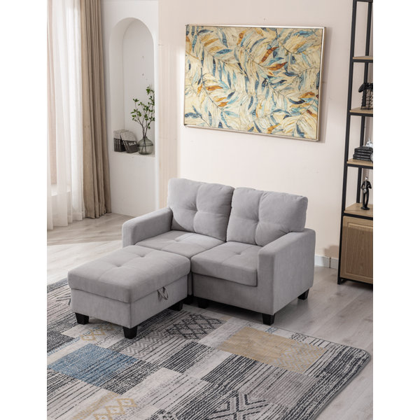 Latitude Run® 57" Wide Modular Sofa Loveseat with Ottoman Wayfair Canada